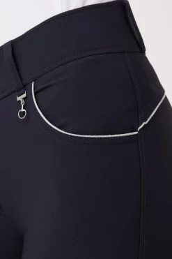 * Aubrey Naisten Ratsastushousut Korkealla Vyötarolla Ja Silikonipainatetuilla Kokopaikoilla