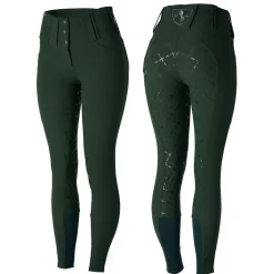 * Desiree Naisten Kokopaikkaiset Ratsastushousut Silikonipainatuksilla Ja Vyolenkeilla