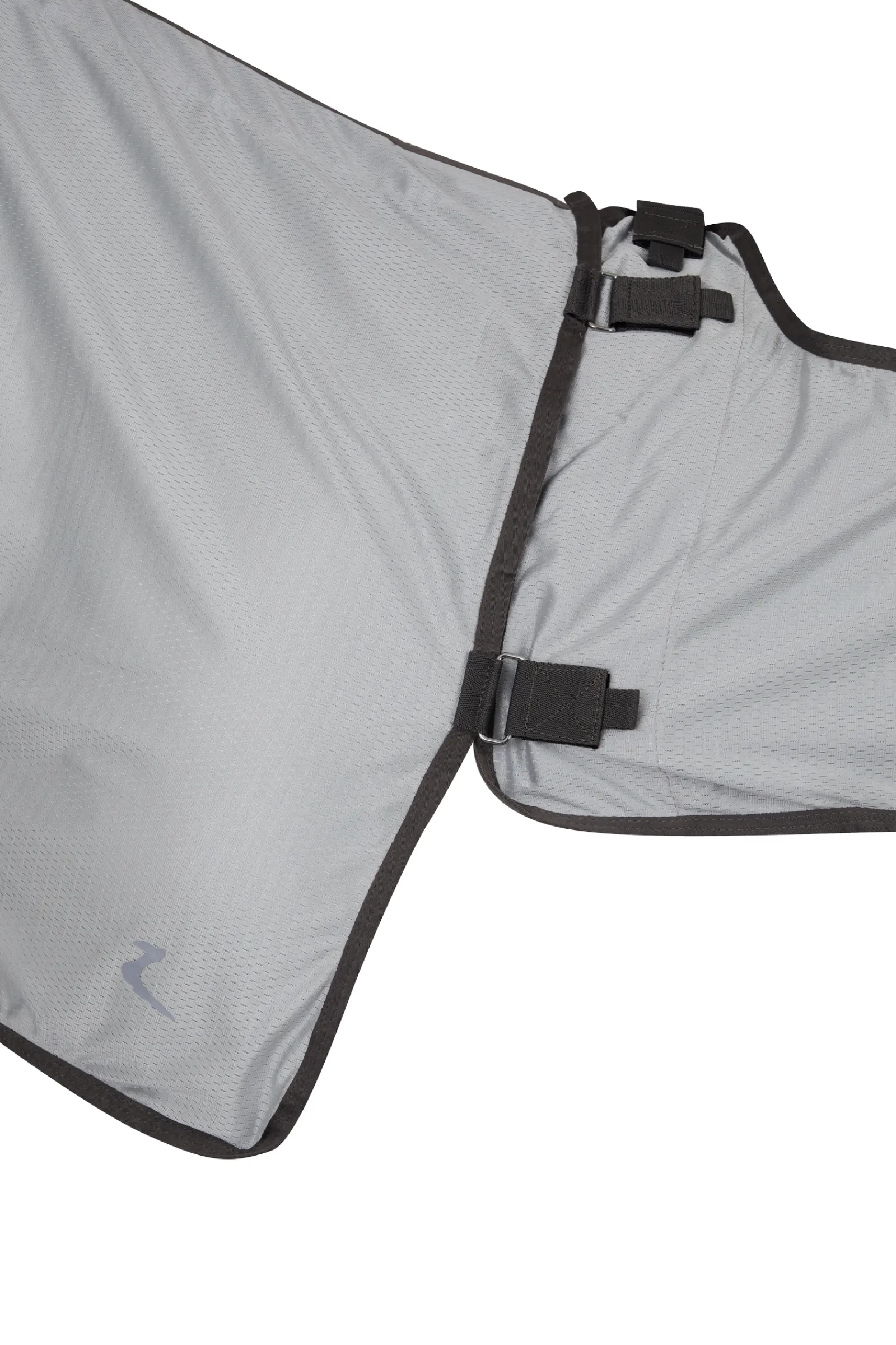 Hot * Eira Ratsastusloimi Hyonteissuojalla Ja Irrotettavalla Kaulakappaleella Harmaa