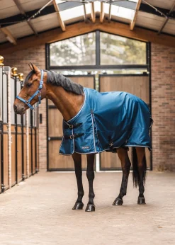 New * Glasgow Ulkoloimi Fleecevuorella Ja Heijastavilla Yksityiskohdilla Opal Blue