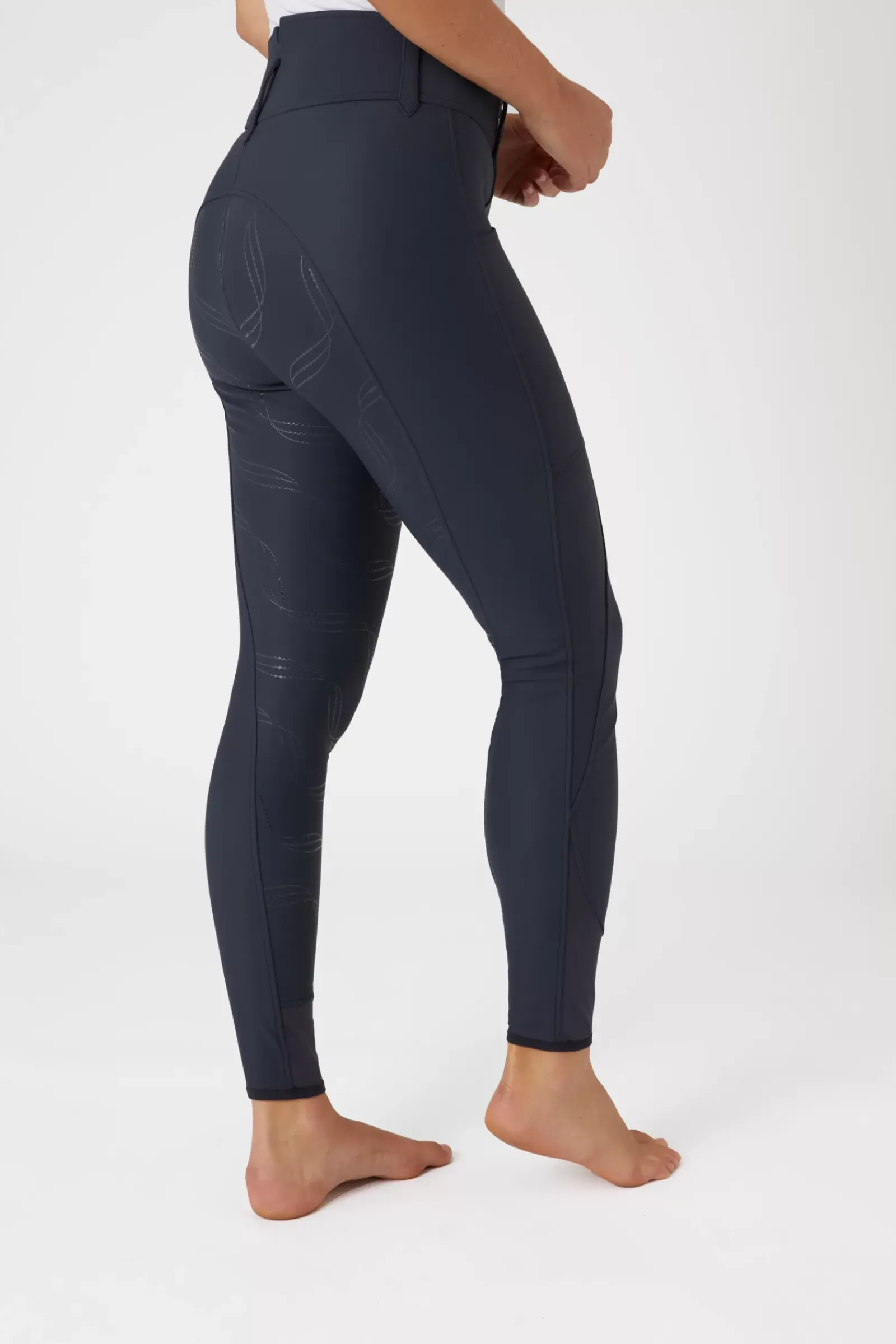 * Indira Naisten Kokopaikkaiset Ratsastushousut Korkealla Vyötarolla