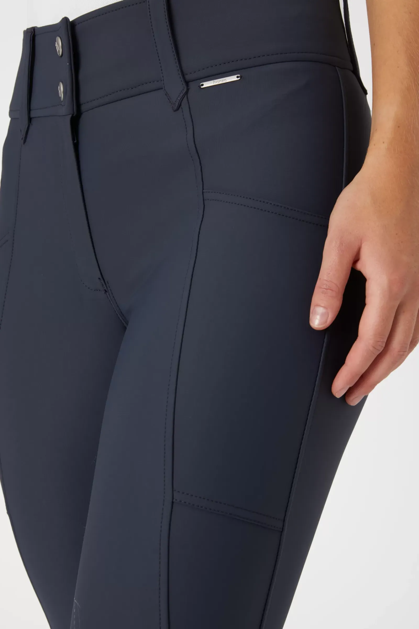 * Indira Naisten Kokopaikkaiset Ratsastushousut Korkealla Vyötarolla