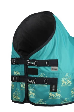 Outlet * Magic Carousel Pony Ulkoloimi Fleecevuorella Green Blue Slate