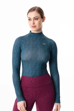 * Mia Naisten Pitkahihainen Treenipaita Verkkokappaleilla