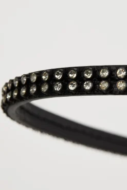 Best * Nahkasuitset Kristallisomisteisella Otsapannalla Black