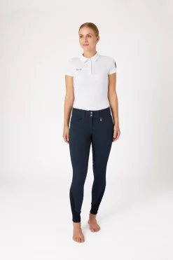 * Naisten Farkkuratsastushousut Korkealla Vyötarolla Ja Silikonipainatetuilla Kokopaikoilla