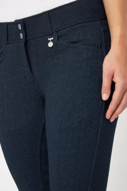 * Naisten Farkkuratsastushousut Korkealla Vyötarolla Ja Silikonipainatetuilla Kokopaikoilla