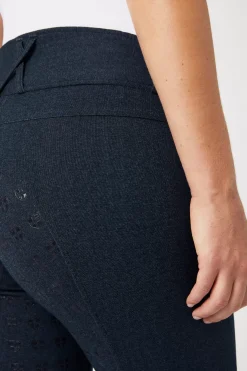 * Naisten Farkkuratsastushousut Korkealla Vyötarolla Ja Silikonipainatetuilla Kokopaikoilla