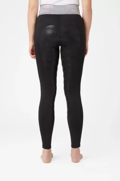 * Naisten Kokopaikkaiset Ratsastusleggingsit Silikonigripeilla Ja Glitter-Vyötarolla