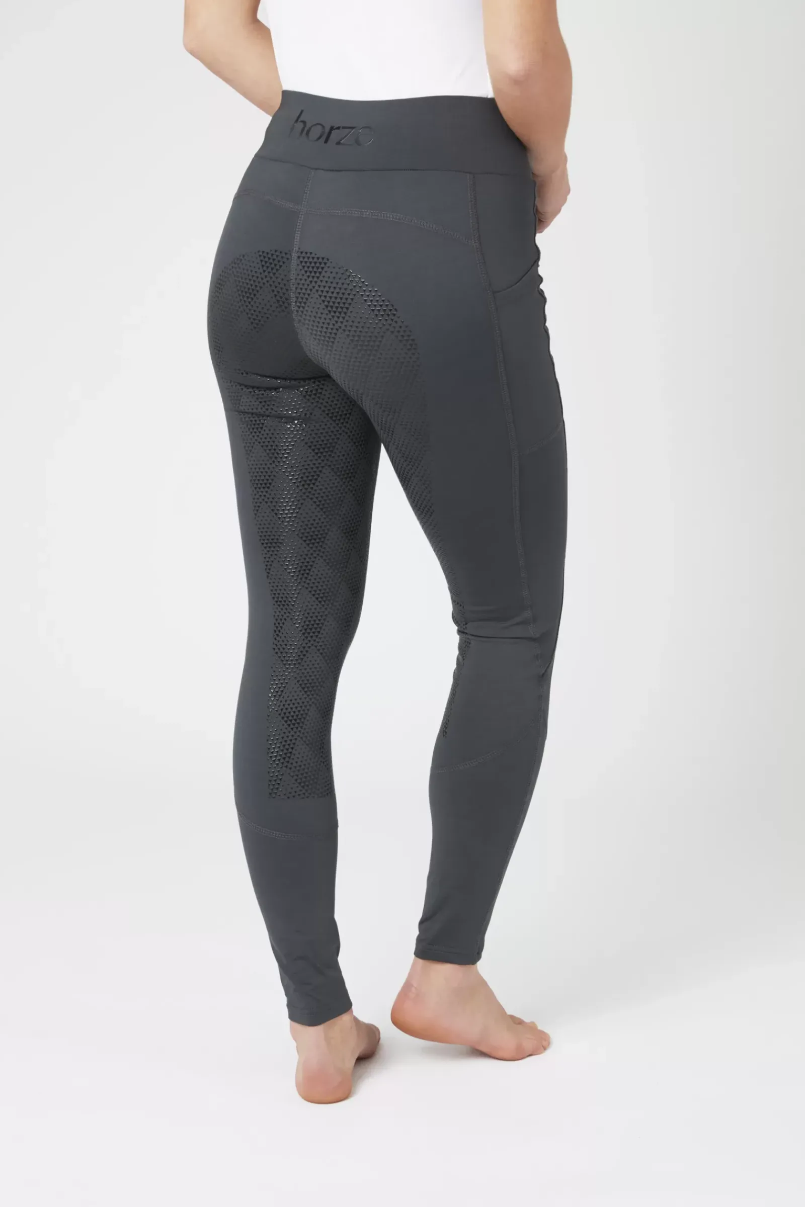 * Naisten KorkeaVyötaroiset Ja Kokopaikkaiset Ratsastusleggingsit Silikonigripeilla