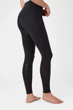 * Naisten KorkeaVyötaroiset Ja Kokopaikkaiset Ratsastusleggingsit Silikonipainatuksilla Ja Verkkomateriaalilla