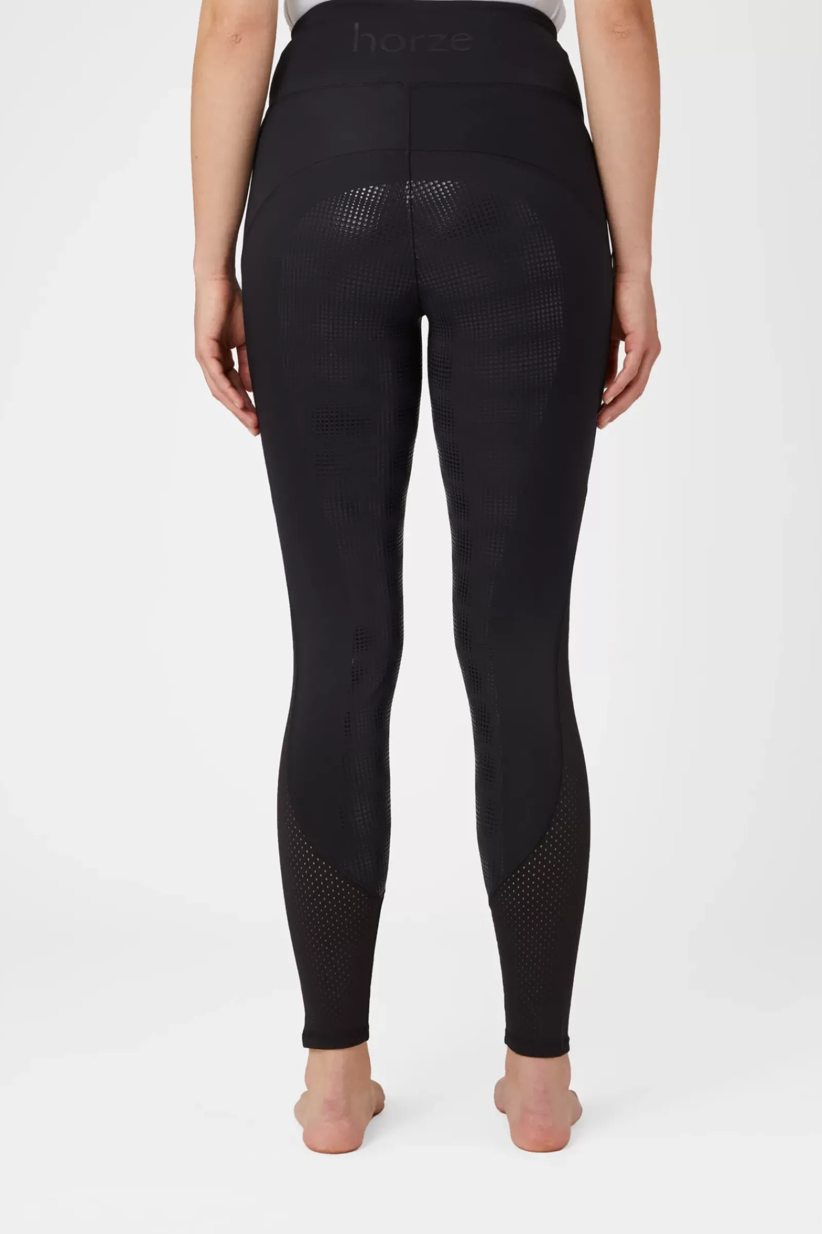 * Naisten KorkeaVyötaroiset Ja Kokopaikkaiset Ratsastusleggingsit Silikonipainatuksilla Ja Verkkomateriaalilla
