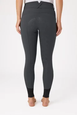 * Naisten KorkeaVyötaroiset Ratsastushousut Silikonipainatetuilla Kokopaikoilla