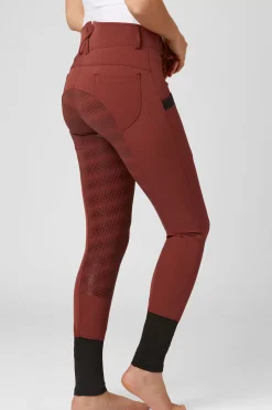 * Naisten KorkeaVyötaroiset Ratsastushousut Silikonipainatetuilla Kokopaikoilla Ja Kannykkataskulla