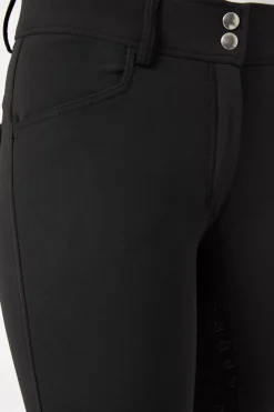 * Naisten Ratsastushousut Silikonipainatetuilla Kokopaikoilla, Brodeerauksella Ja Kristallisomisteilla