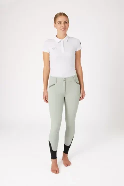 * Naisten Ratsastushousut Mikrosilikonisilla Kokopaikoilla, Kristallisomisteilla Ja Korkealla Vyötarolla