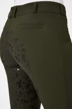 * Naisten Ratsastushousut Korkealla Vyötarolla Ja Silikonipainatetuilla Kokopaikoilla