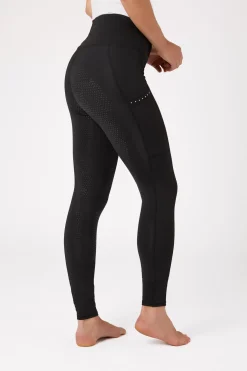 * Naisten Ratsastusleggingsit Silikonipainatetuilla Kokopaikoilla Ja Kristallisomisteisilla Taskuilla