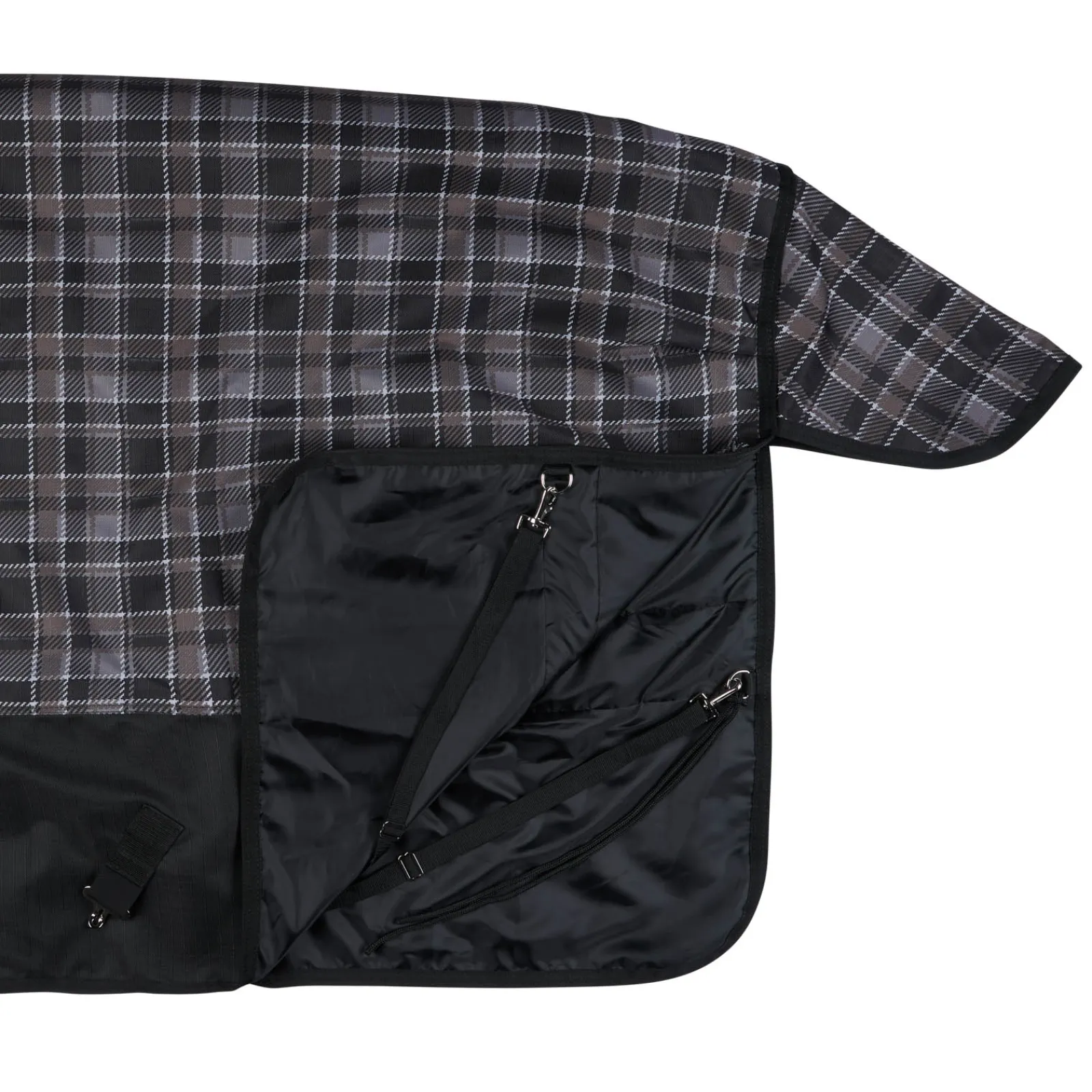 Clearance * Nevada Medium Weight Turnout -Loimi, 200 G Black/ Chocolate Chip Brown