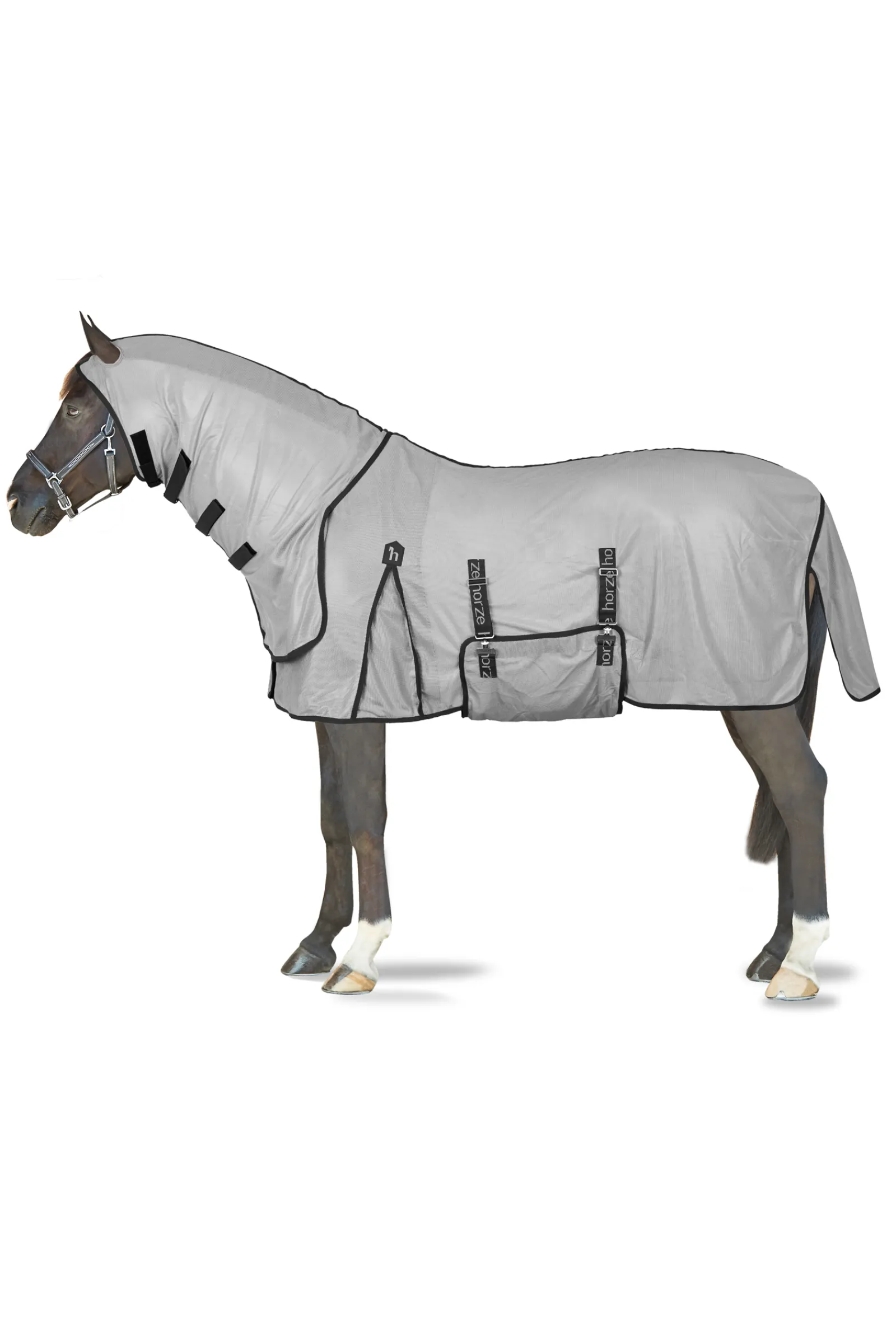 New * Paso Fino Hyonteisloimi Kaulakappaleella Ja Uv-Suojalla Titanium Grey