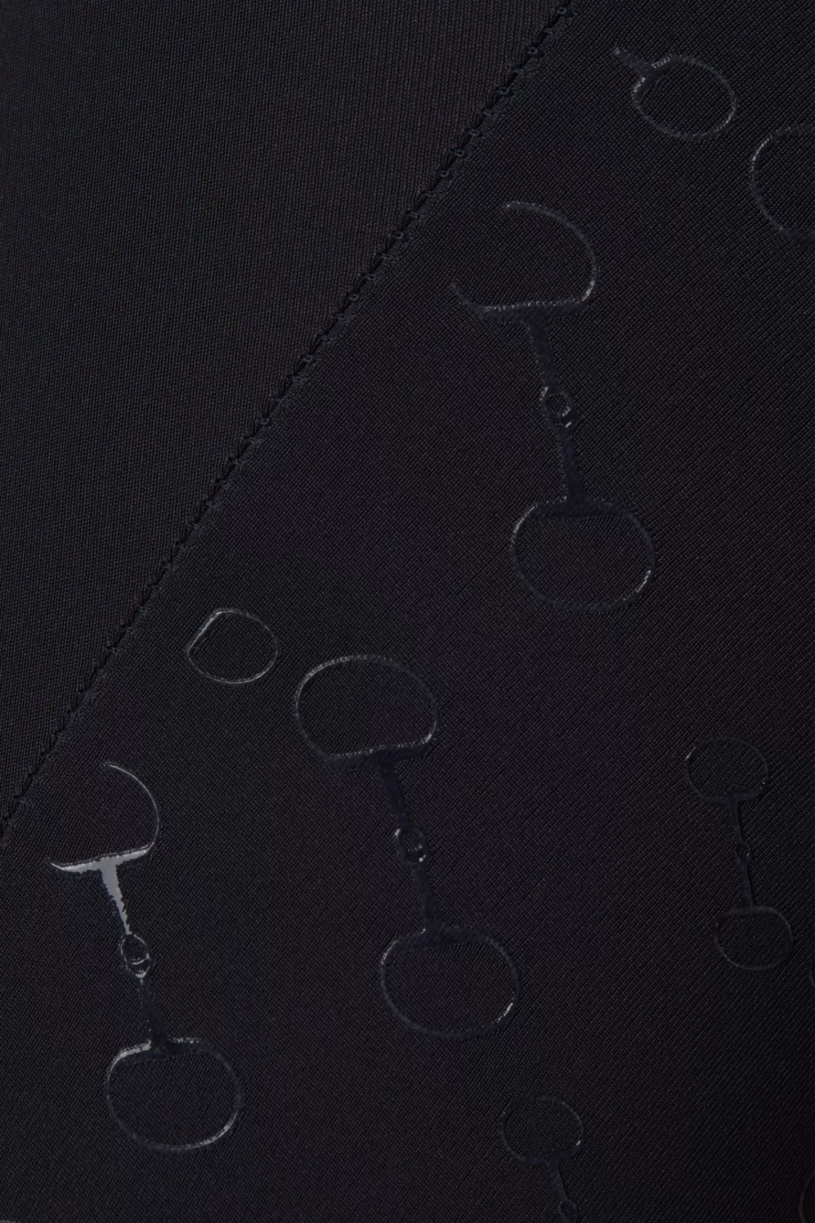 * Sagira Naisten Kokopaikkaiset Ratsastusleggingsit Silikonipainatuksilla Ja Kullanvarisilla Yksityiskohdilla