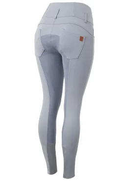 * Tara Naisten KorkeaVyötaroiset Ratsastushousut Nahkaisilla Kokopaikoilla