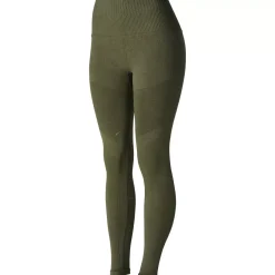 * Vanessa Denim-Look Naisten Saumattomat, Kokopaikkaiset Ratsastusleggingsit Silikonipainatuksilla