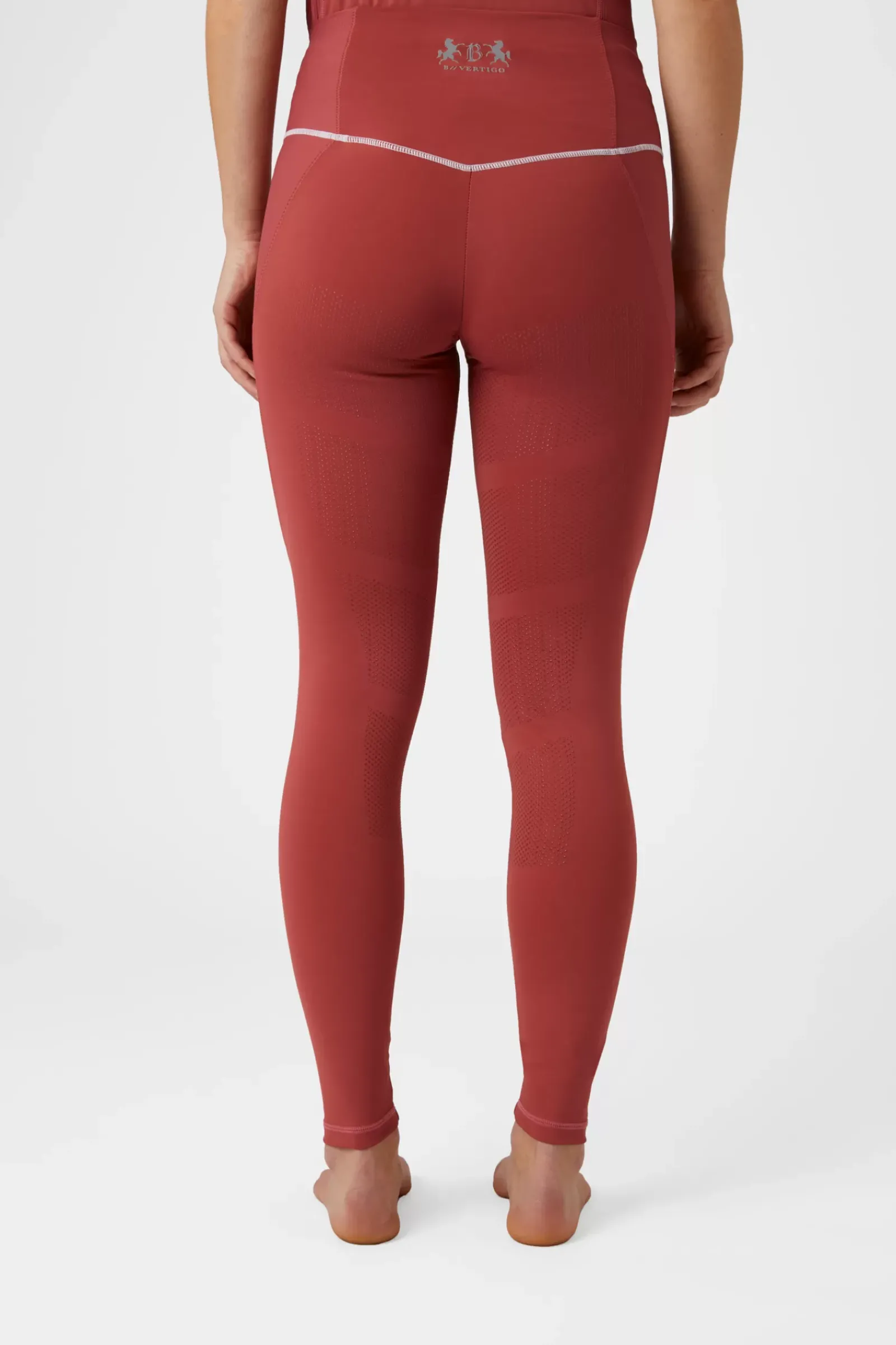 bvertigo B Vertigo Adara Naisten Kokopaikkaiset Ja KorkeaVyötaroiset Ratsastusleggingsit Silikonipainatuksilla Ja Kannykkataskuilla
