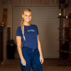 bvertigo B Vertigo Elle Naisten Farkkuratsastushousut Silikonipainatetuilla Kokopaikoilla