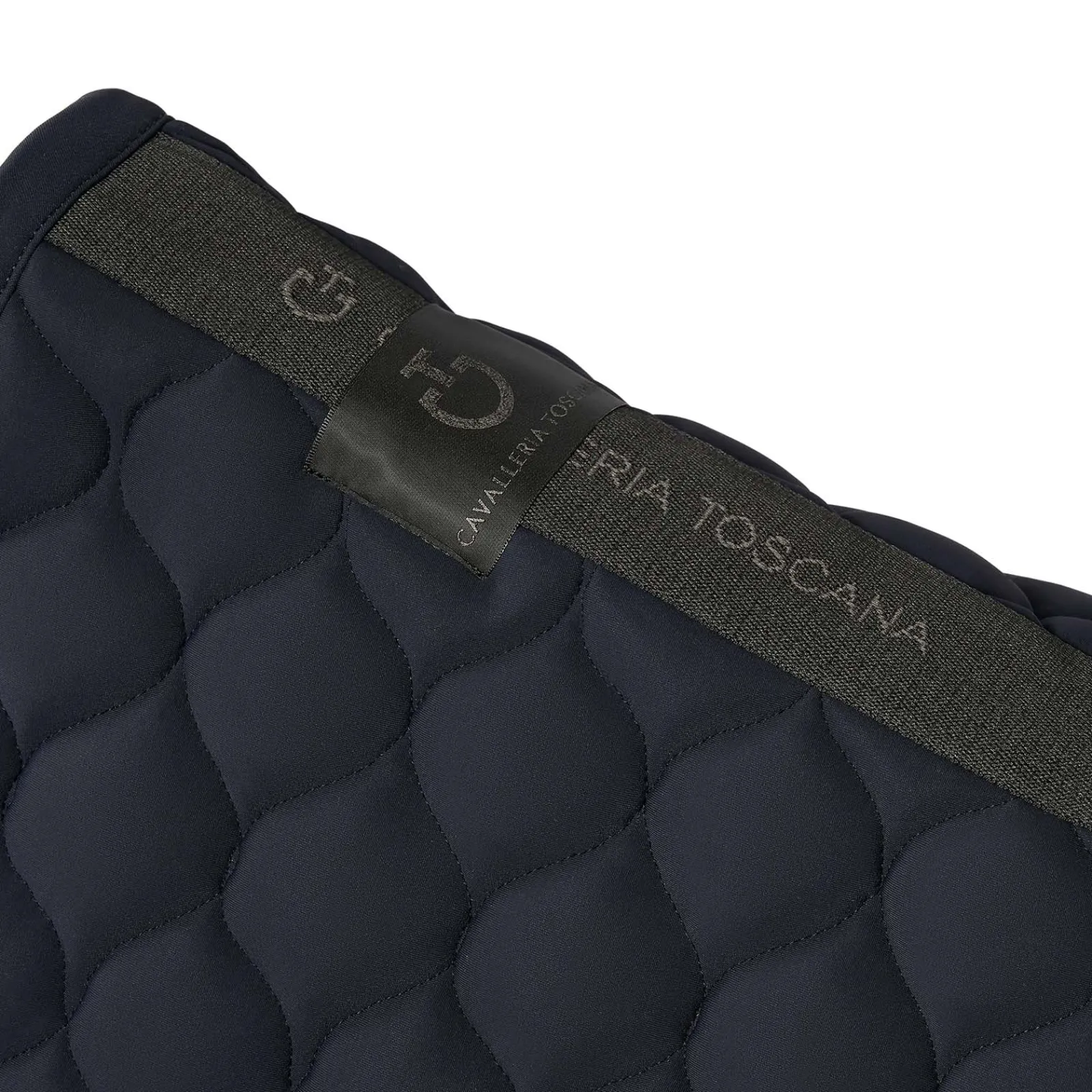 Outlet cavalleriatoscana Cavalleria Toscana Circular Quilted Jersey Dressage Saddle Pad Dark Blue/Dark Blue