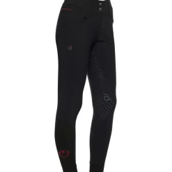 cavalleriatoscana Cavalleria Toscana Ct Team Red Stripe Women'S Full Grip Breeches