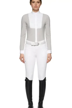 cavalleriatoscana Cavalleria Toscana Embroidery Short Sleeve Show Shirt