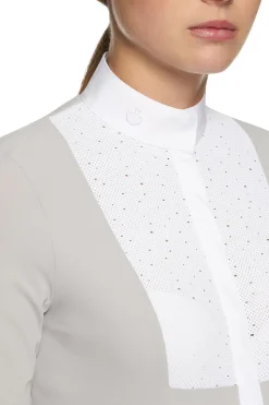 cavalleriatoscana Cavalleria Toscana Embroidery Short Sleeve Show Shirt