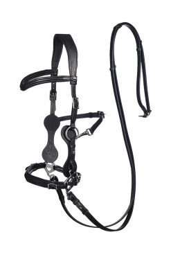 fra Calli Hackamore-Suitset (System 2) Poskihihnoilla, Mukana Varret Ja Ohjat Black