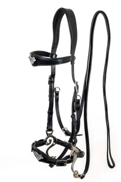 New fra F.R.A. Imperial Hackamore Suitset Black