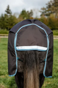 horseware Amigo Bravo 12 Plus Ulkoloimi Levykiinnityksella, 250 G Excalibur/Aqua & Turquoise