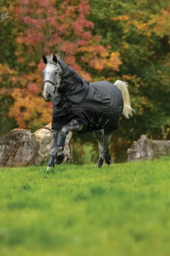 Discount horseware Amigo Bravo 12 Reflective Plus Ulkoloimi Irrotettavalla Kaulakappaleella, 250 G Black/Reflective/Black