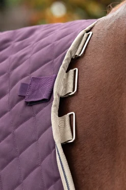 New horseware Amigo Stable Plus Med Disc Talliloimi Irrotettavalla Kaulakappaleella, 200 G Fig/Navy/Tan