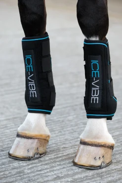 Hot horseware Ice-Vibe Kylmayssuojat Black/Aqua Blue