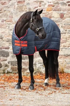 Hot horseware Mio Insulator Stabrug Medium Double Talliloimi, 150G Navy/Red/Red