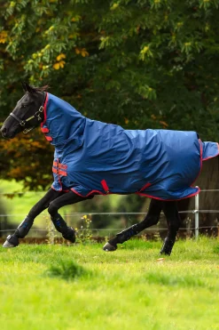 Clearance horseware Mio Ulkoloimi Kiintealla Kaulakappaleella Ja 350 G Dark Blue/Dark Blue/Red