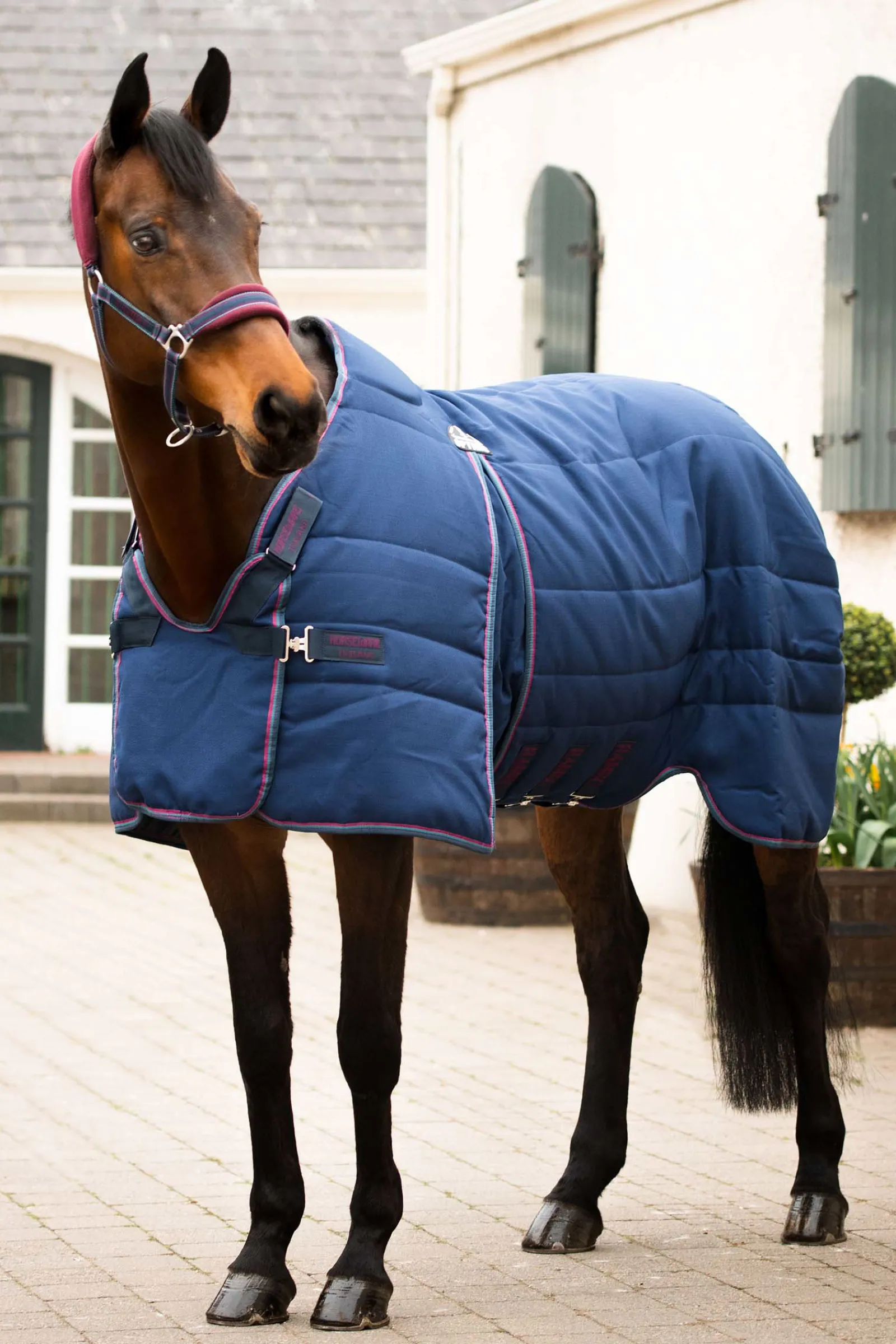 horseware Rambo Optimo Talliloimi 200 G Navy/Burgundy/Teal/Navy