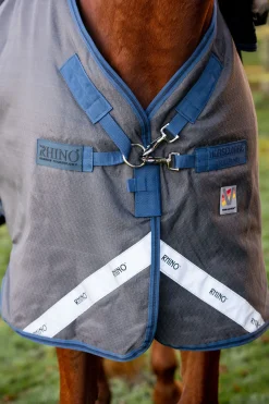 Outlet horseware Rhino Hexstop Plus Vari-Layer Ulkoloimi, 250 G Grey/ Indigo Dark Blue