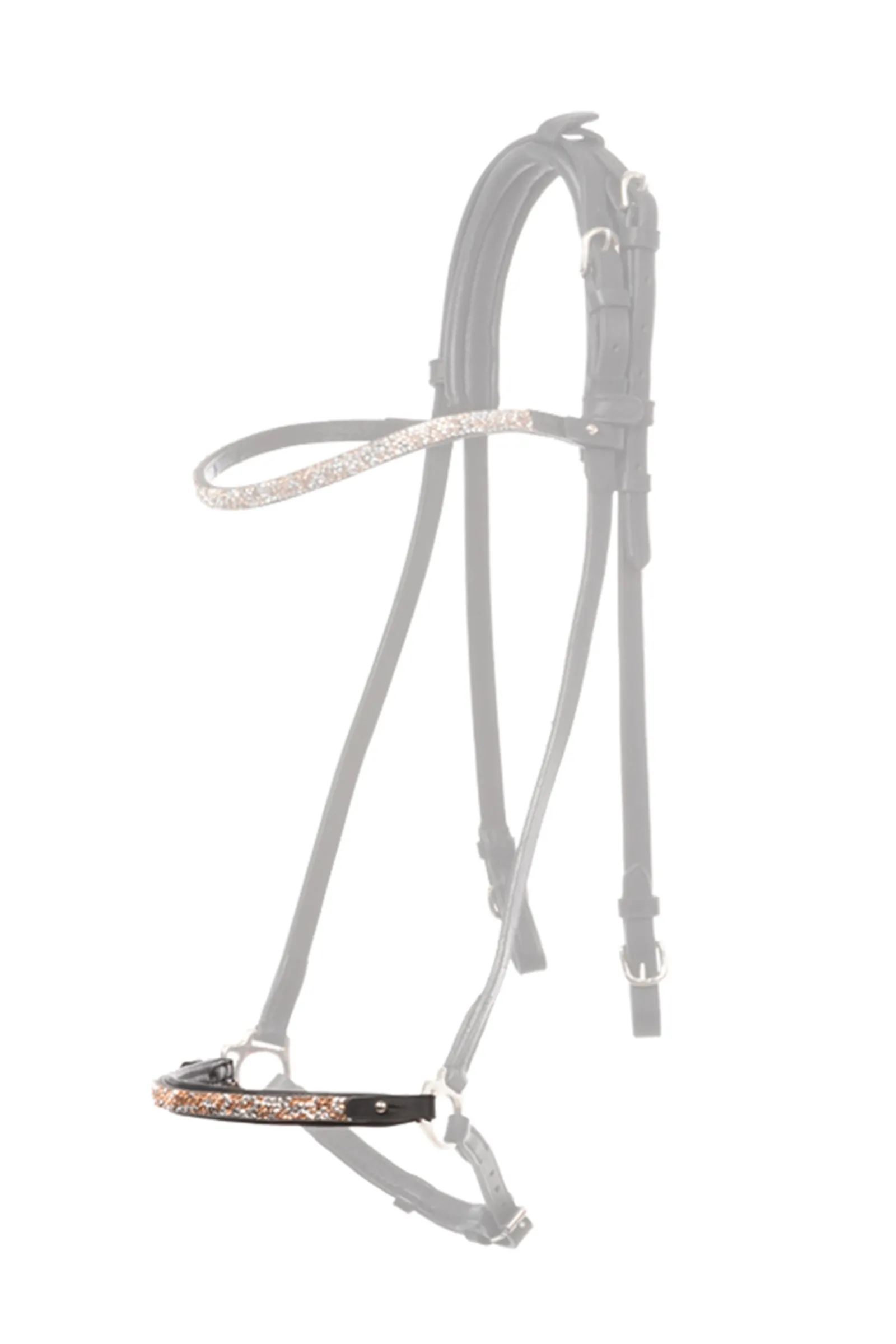 Discount kavalkade Ferskja Dropped Noseband Piece For Kjartan Icelandic Bridle Black/Pink