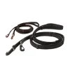 Hot kavalkade Icelandic Rubberised Reins Black