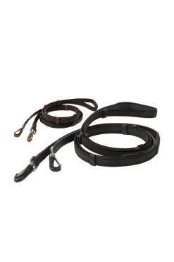 Hot kavalkade Icelandic Rubberised Reins Black
