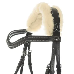 kavalkade Ivy Suitset, Lampaankarvalla Ja Kaksoisturpahihnalla Black