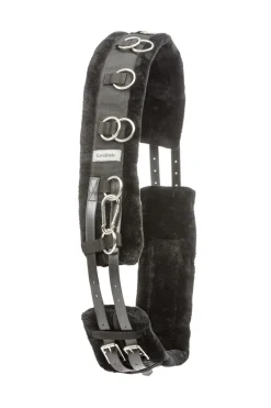 New kavalkade Lunging Girth With Fake Fur Black