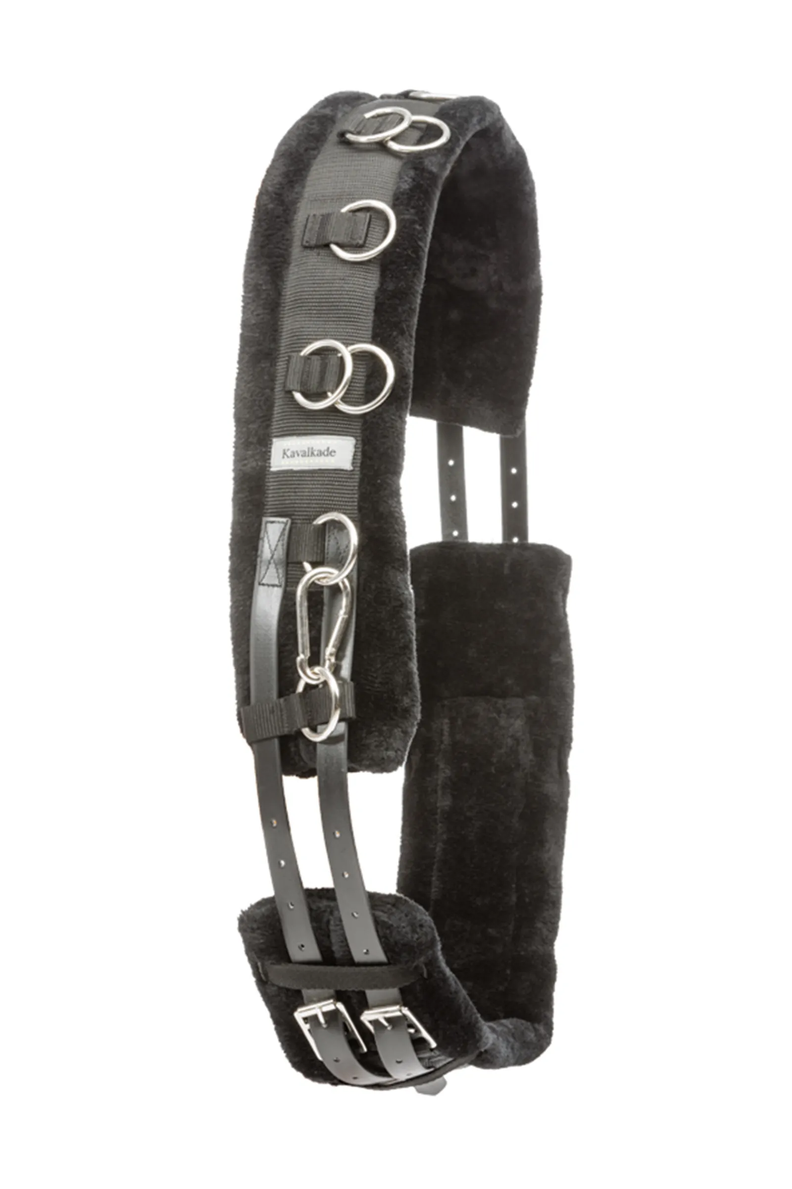 New kavalkade Lunging Girth With Fake Fur Black