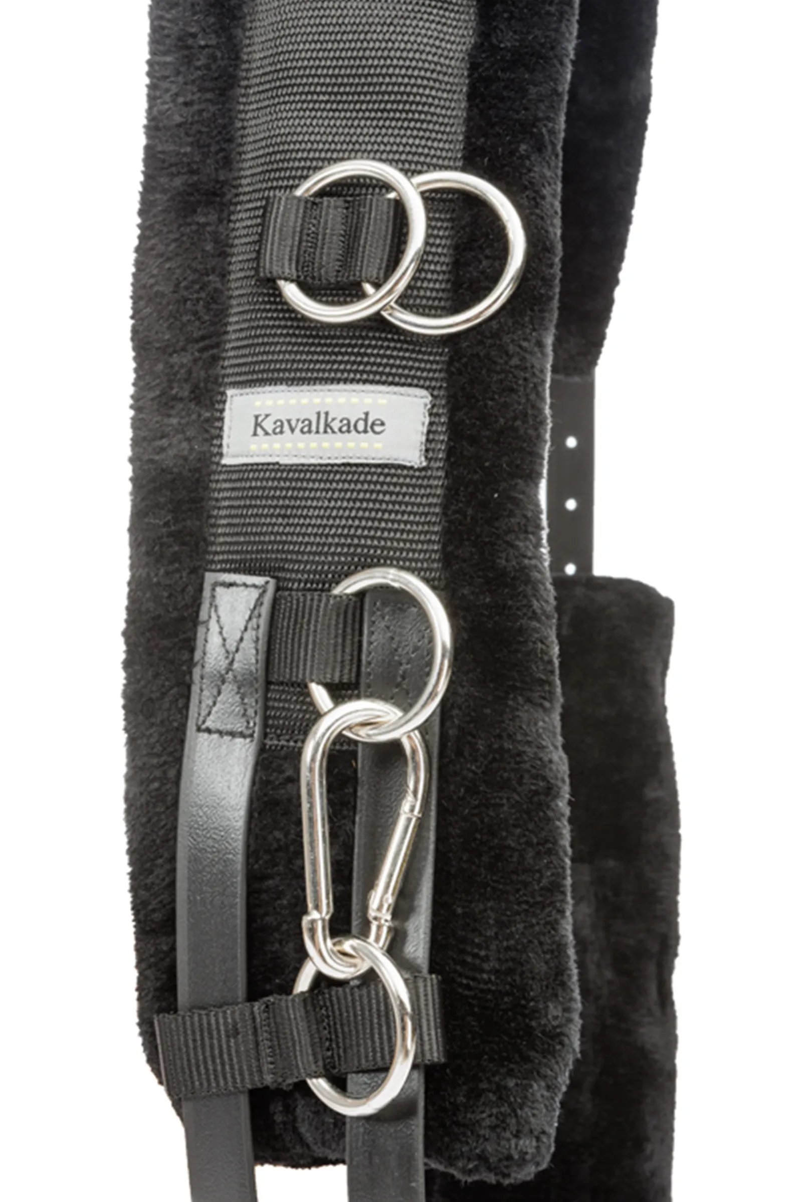 New kavalkade Lunging Girth With Fake Fur Black